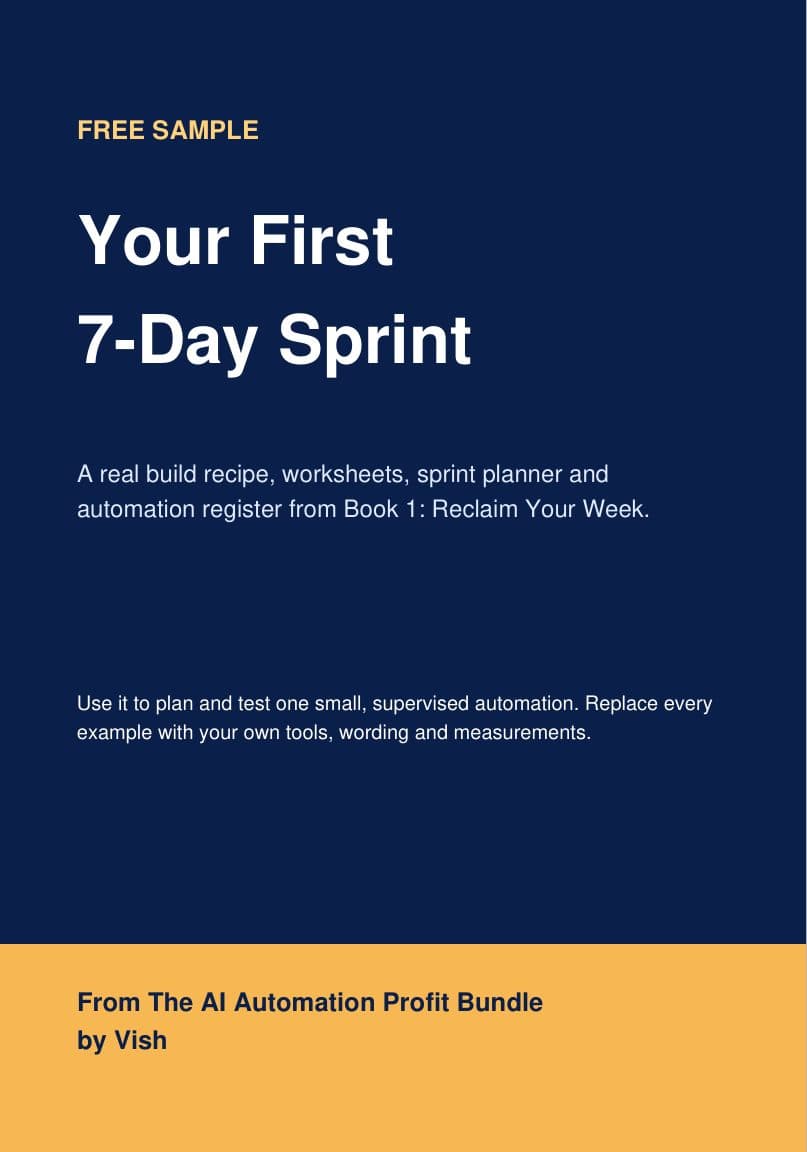 Cover of the free sample: Your First 7-Day Sprint